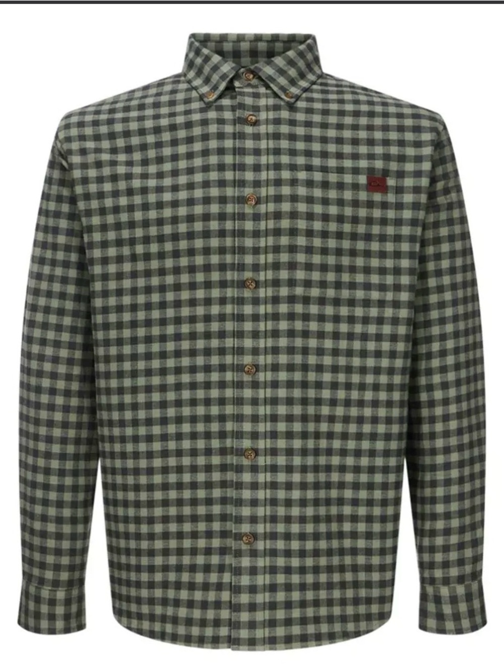 Drake Green and Black Gingham Shirt
